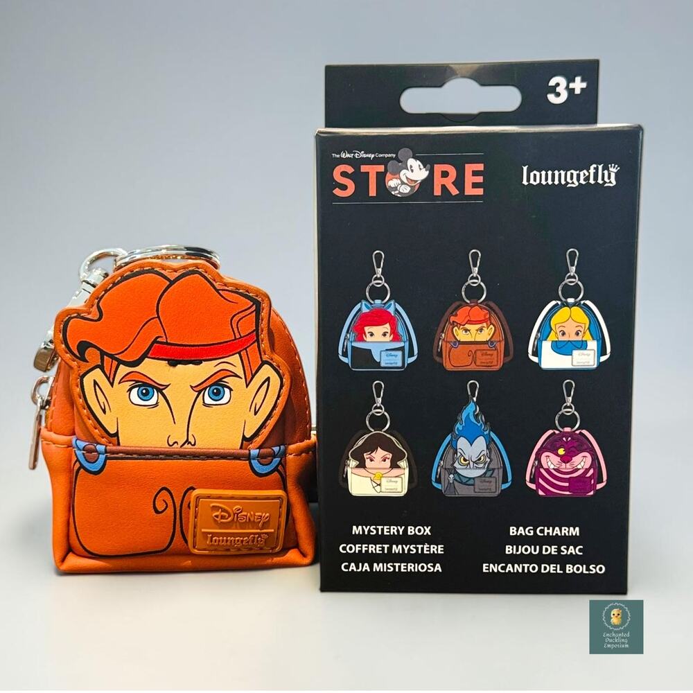 Loungefly Disney D23 Hercules Mini Backpack Bag Charm Mystery Box New